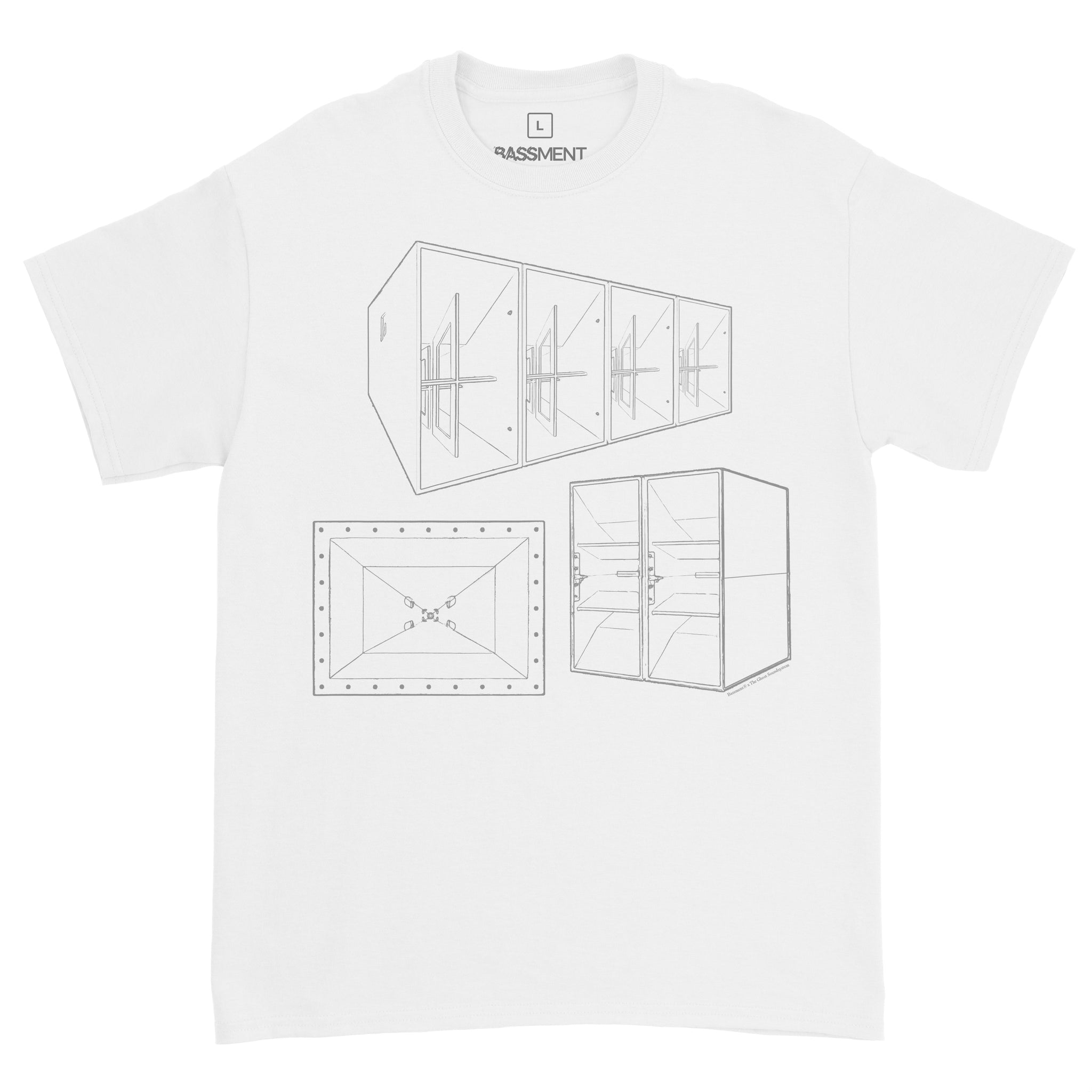 Bassment x "The Ghost" Soundsystem official collaboration Tee